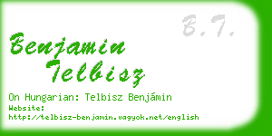 benjamin telbisz business card