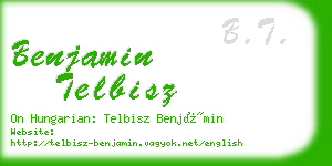 benjamin telbisz business card